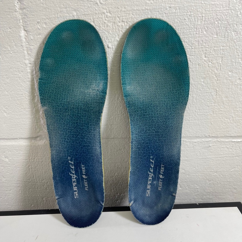 Superfeet Insoles Blue All Purpose Arch Support Men's 7.5-9 Women's 8.5-10